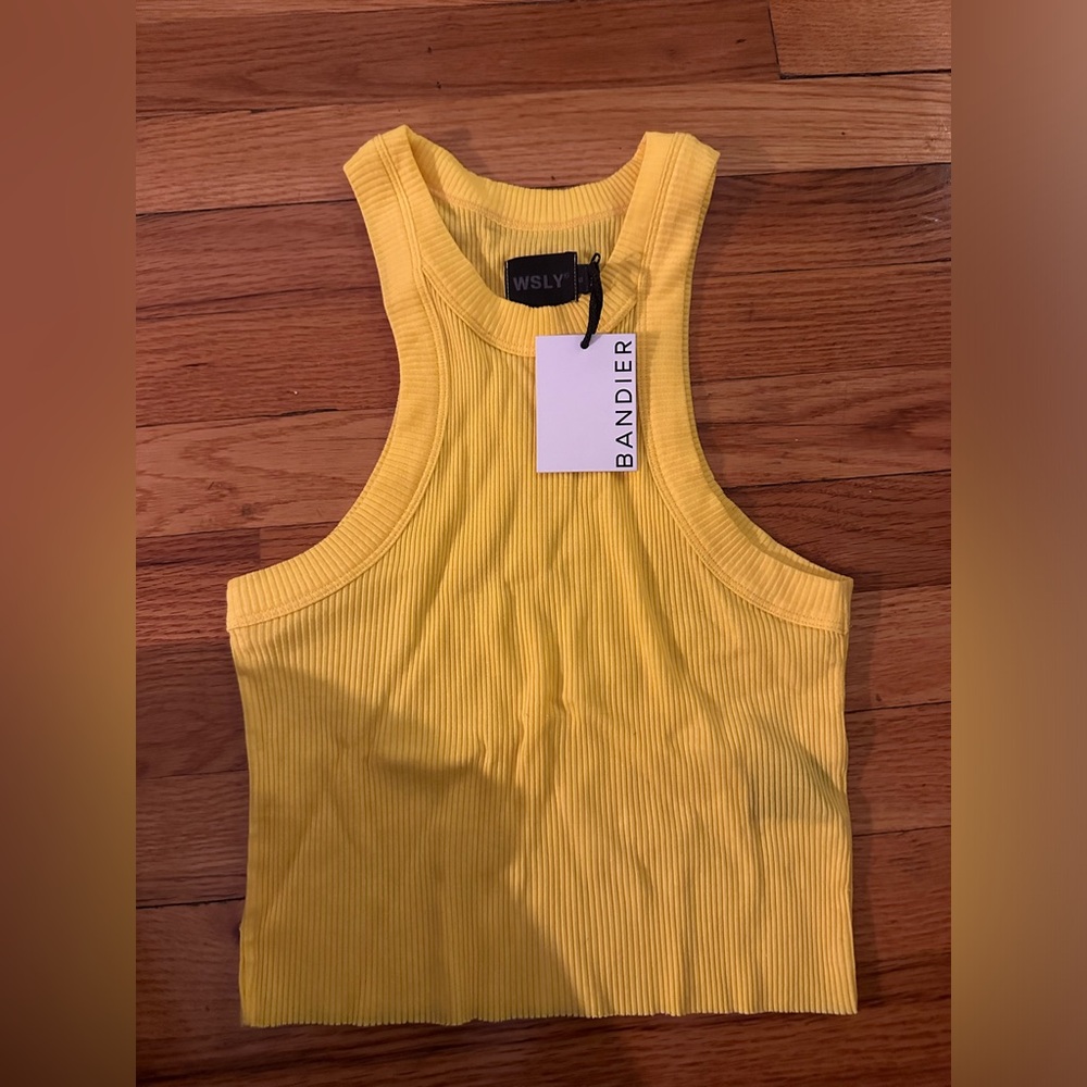 NWT WSLY from bandier cropped tank